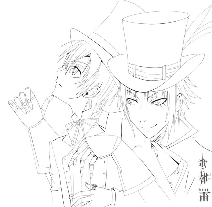 736x718 Black Butler Coloring Pages 17 Best Black Butler Coloring Pages