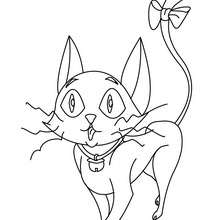 220x220 Enchanted Black Cat Coloring Pages