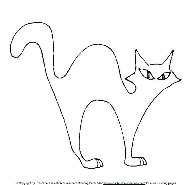660x643 Free Printable Halloween Cat Coloring Page For Kids 1 With Pages