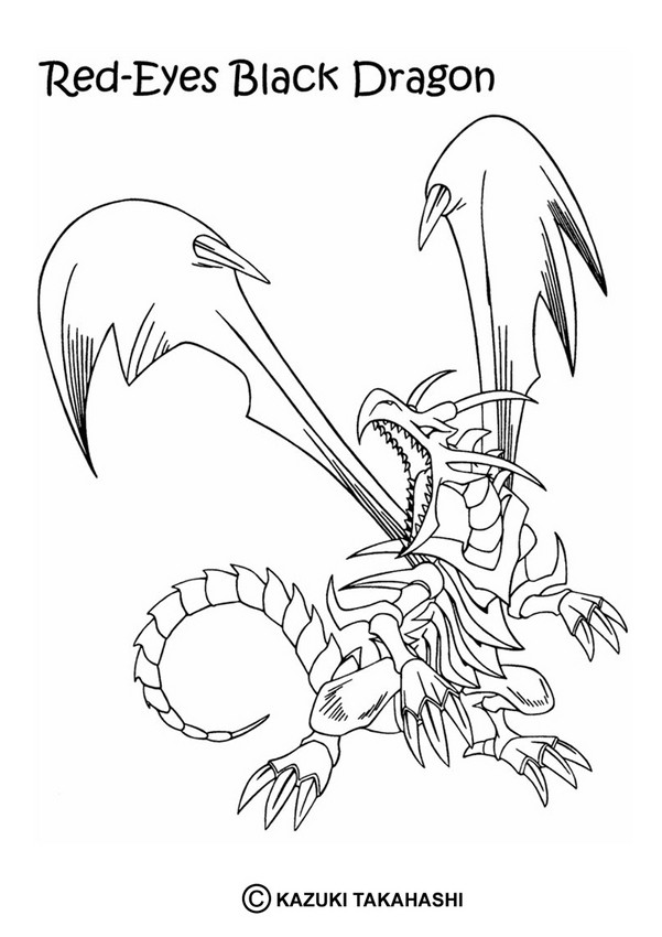 Black Dragon 1 Coloring Pages 601x850 Black Dragon 1 Coloring Pages