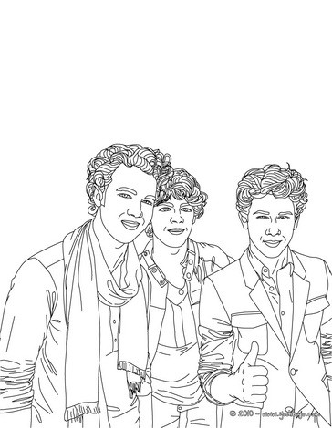 Jonas Brothers 5 Z3b Coloring Page. More Jonas Brothers Content 364x470 Jonas Brothers 5 Z3b Coloring Page. More Jonas Brothers Content