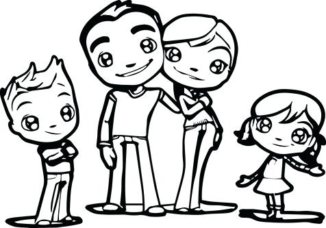 476x333 Family Coloring Pages Family Coloring Book Pages For Kids