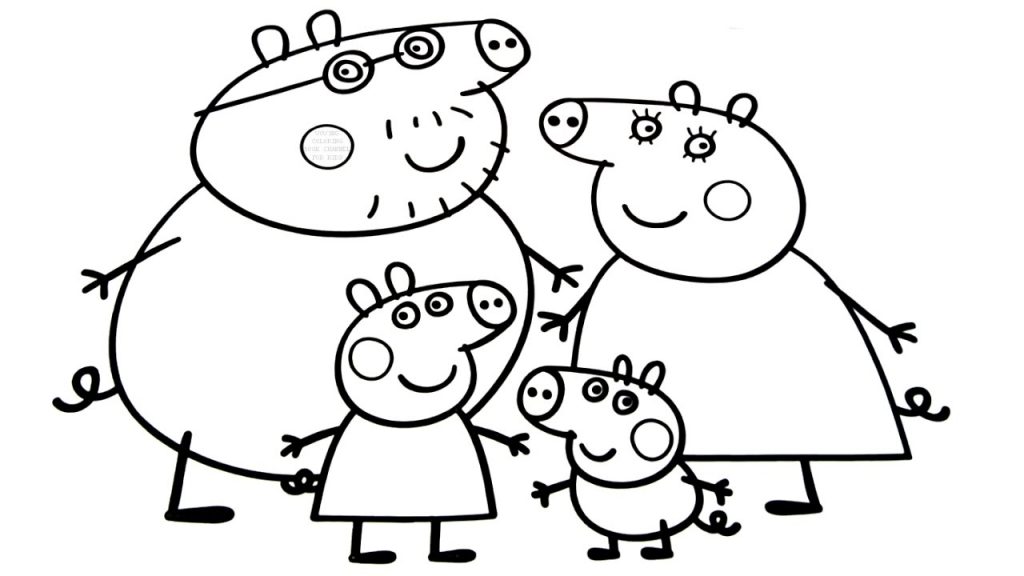 1024x576 Family Coloring Pages