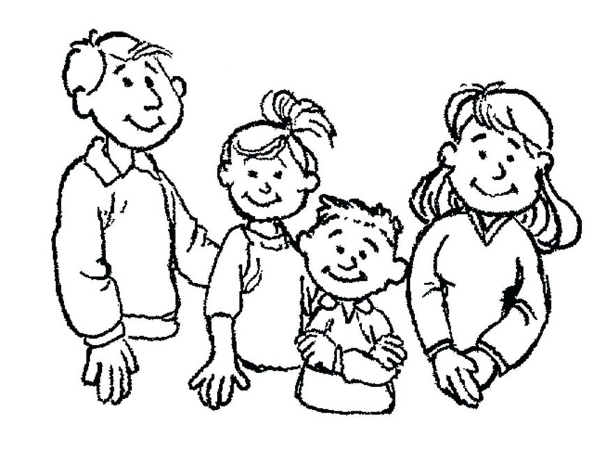 Black Family Coloring Pages at GetColorings.com | Free printable ...