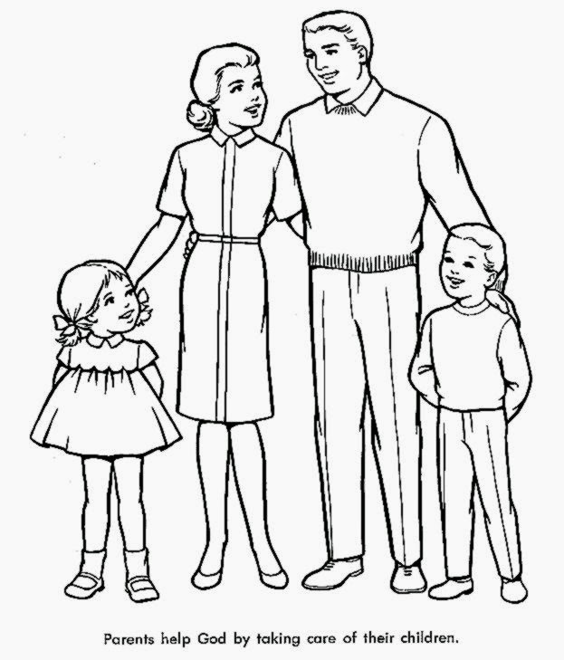 623x729 Coloring Pages Of Families