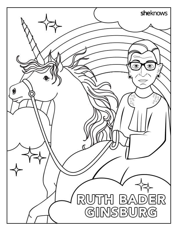 The Notorious Rbg Coloring Book Of Our Feminist Dreams Is Here 612x792 The Notorious Rbg Coloring Book Of Our Feminist Dreams Is Here