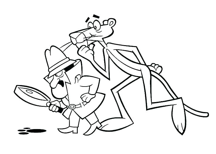 Panther Coloring Pages Panthers Coloring Pages Pink Panther 736x525 Panther Coloring Pages Panthers Coloring Pages Pink Panther
