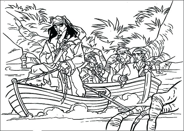 600x428 Magic Pirates Coloring Pages