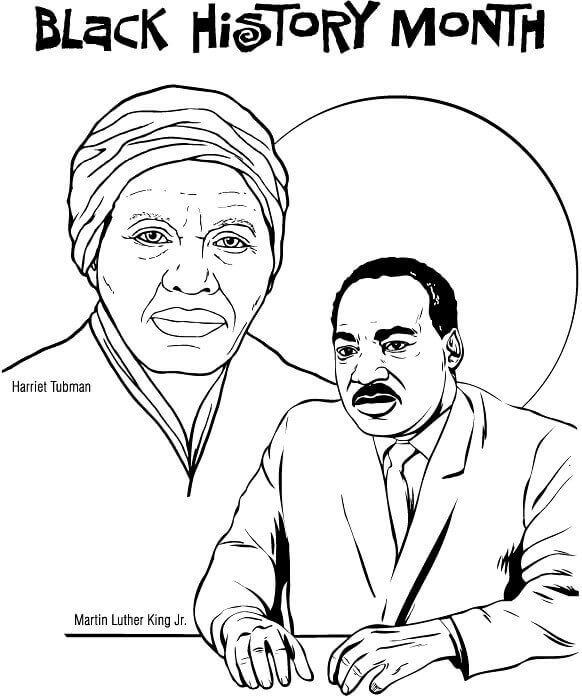 582x696 20 Free Printable Black History Month Coloring Pages