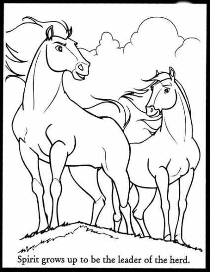 Spirit Stallion Color Spirit Stallion The Cimarron Coloring 424x550 Spirit Stallion Color Spirit Stallion The Cimarron Coloring