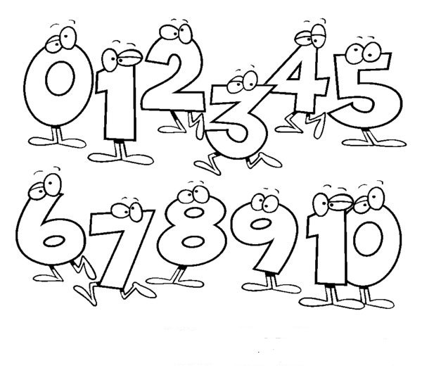 Numbers To Colour 1 10 Number Clipart Black White Pencil 600x550 Numbers To Colour 1 10 Number Clipart Black White Pencil