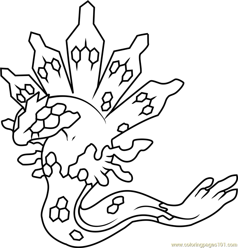 Zygarde Pokemon Coloring Page 770x800 Zygarde Pokemon Coloring Page