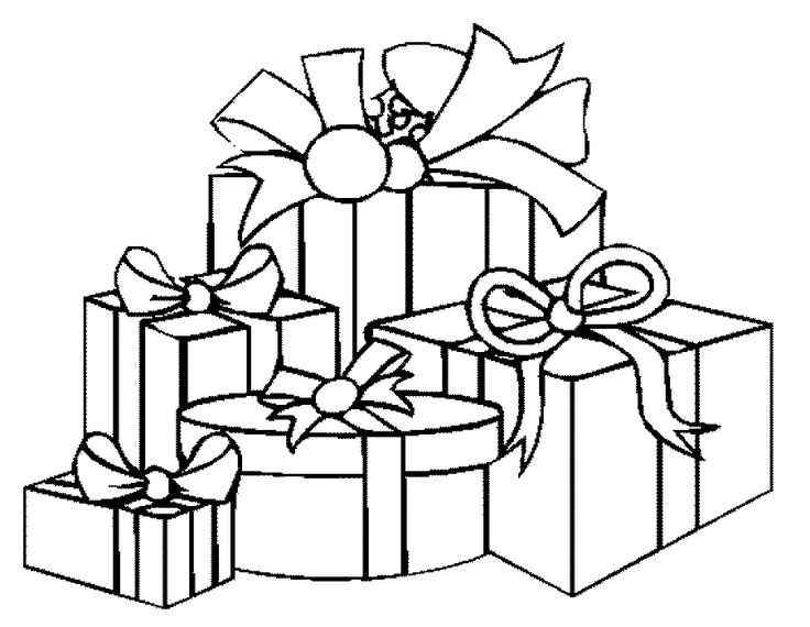 Blank Christmas Coloring Pages