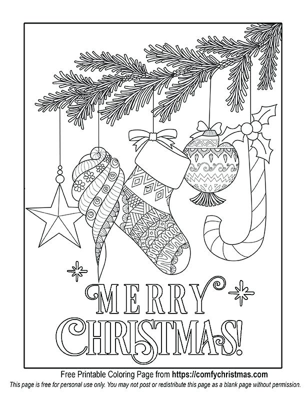 Blank Christmas Coloring Pages Tree Page Printable To Print 612x792 Blank Christmas Coloring Pages Tree Page Printable To Print