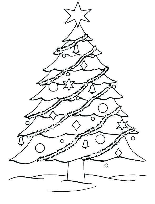 Blank Christmas Tree Coloring Page at GetColorings.com | Free printable ...