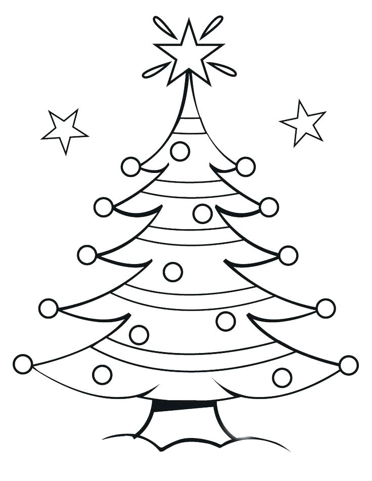 736x951 Christmas Trees Coloring Pages Blank Tree Coloring Page Decorating