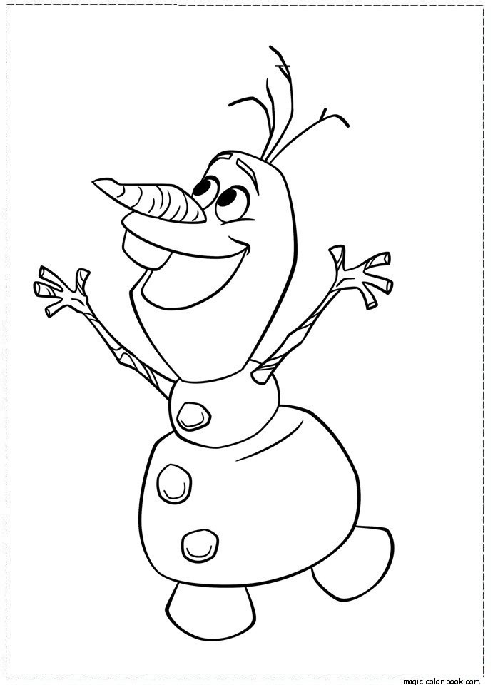 691x960 Printable Coloring Pages Frozen Olaf