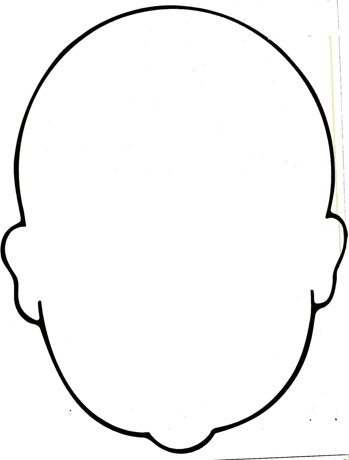 Blank Face Coloring Page 1214x1600 Blank Face Coloring Page