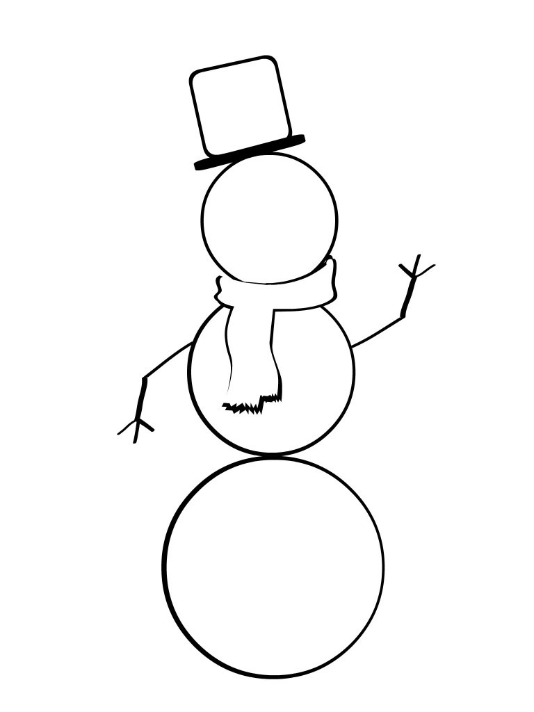 Build Your Own Snowman Coloring Page Build Your Own Snowman 768x1024 Build Your Own Snowman Coloring Page Build Your Own Snowman