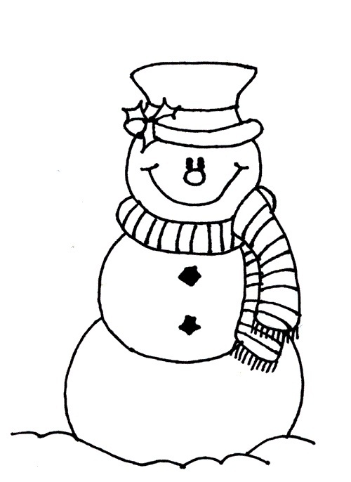 Blank Snowman Coloring Pages at GetColorings.com | Free printable ...