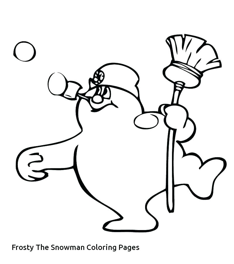 800x902 Snowman Coloring Pages Frosty The Snowman Snowman Coloring Pages