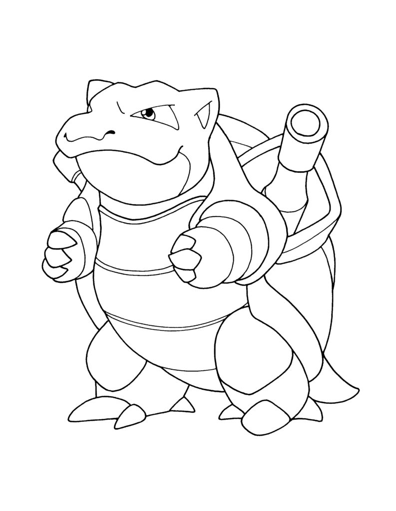 793x1024 Value Pokemon Blastoise Coloring Page Drawing
