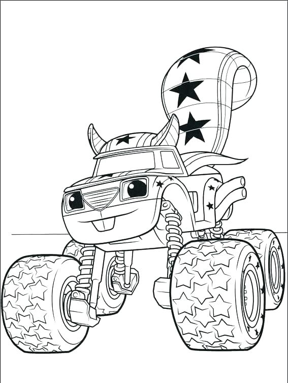 567x754 Blaze And Monster Machines Coloring Pages Blaze And