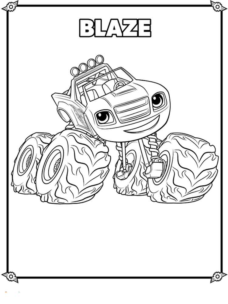 750x1000 Blaze And The Monster Machines Coloring Pages. Free Printable