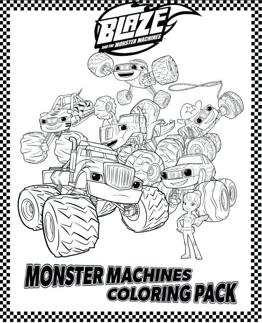 536x659 Blaze Monster Truck Coloring As Well As Monster Truck Coloring