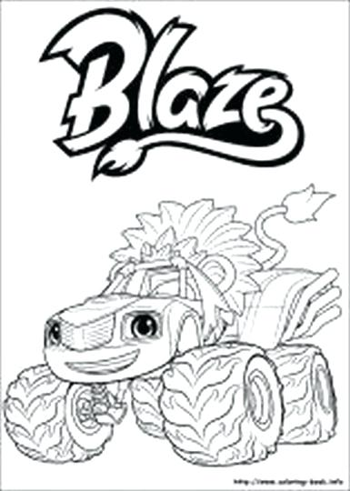 385x540 Blaze The Monster Machine Coloring Pages Amazing Blaze