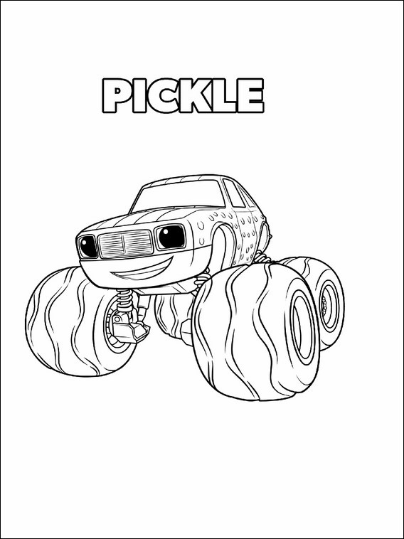 Blaze And The Monster Machines Coloring 5 568x758 Blaze And The Monster Machines Coloring 5