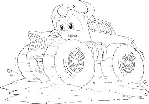 Monster Truck Coloring Pages Printable Monster Truck Coloring Page 476x333 Monster Truck Coloring Pages Printable Monster Truck Coloring Page