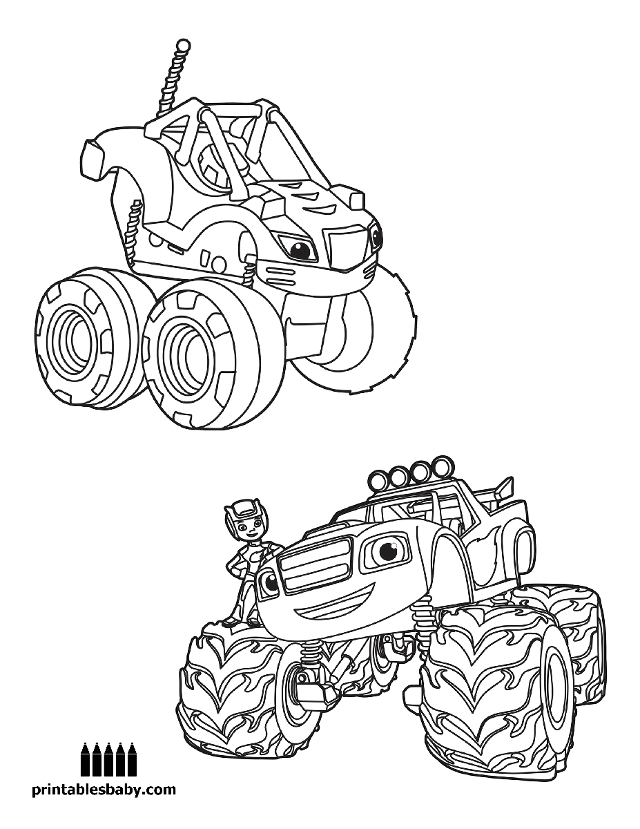 Blaze And The Monster Machines Printable Coloring Pages at GetColorings ...