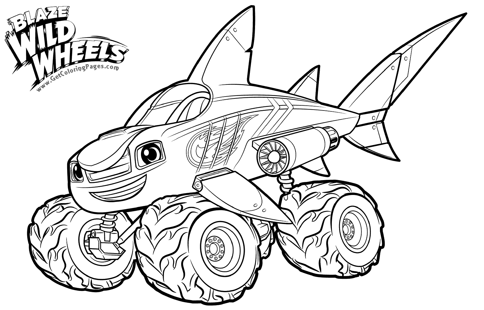Blaze Coloring Pages at GetColorings.com | Free printable colorings ...