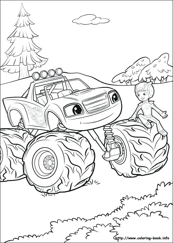 567x794 Blaze And The Monster Machines Coloring Pages
