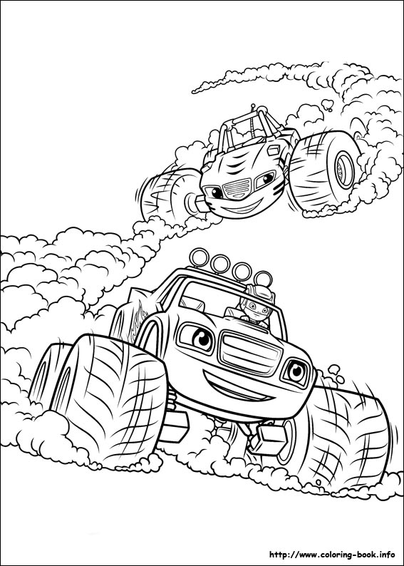 567x794 Blaze And The Monster Machines Coloring Pages On Coloring
