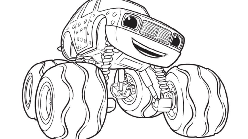 1024x576 Blaze And The Monster Machines Coloring Pages Blaze Coloring Pages