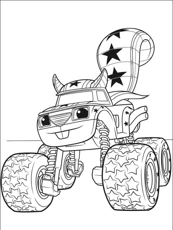 567x754 Top 31 Blaze And The Monster Machines Coloring Pages