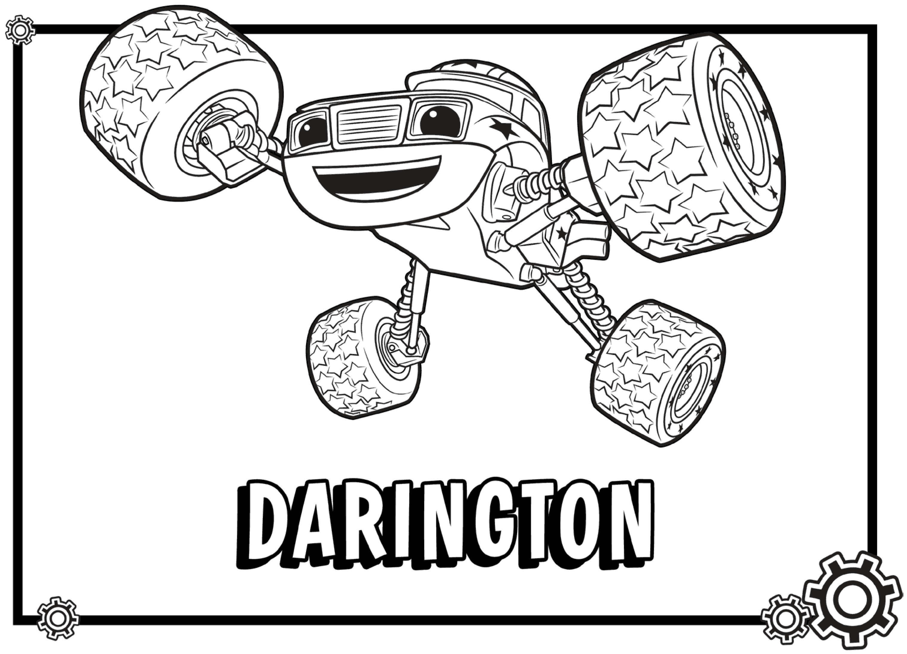 Blaze Monster Truck Cartoon Coloring Page For Kids Transportation 3032x2188 Blaze Monster Truck Cartoon Coloring Page For Kids Transportation
