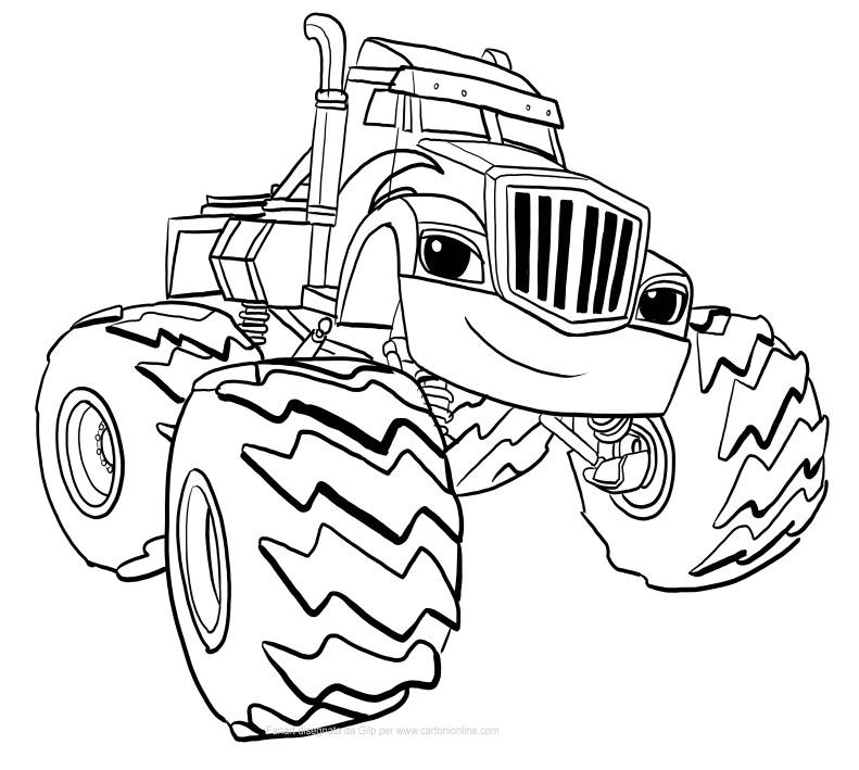 Blaze Monster Truck Coloring Pages Truck New Ideas 791x709 Blaze Monster Truck Coloring Pages Truck New Ideas