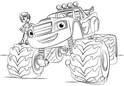 Blaze Monster Truck Coloring Page From Monster Truck Category 480x333 Blaze Monster Truck Coloring Page From Monster Truck Category