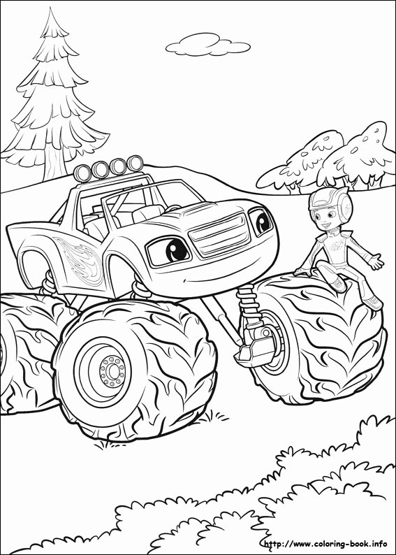 Blaze And Monster Machine Coloring Pages Collection And 567x794 Blaze And Monster Machine Coloring Pages Collection And