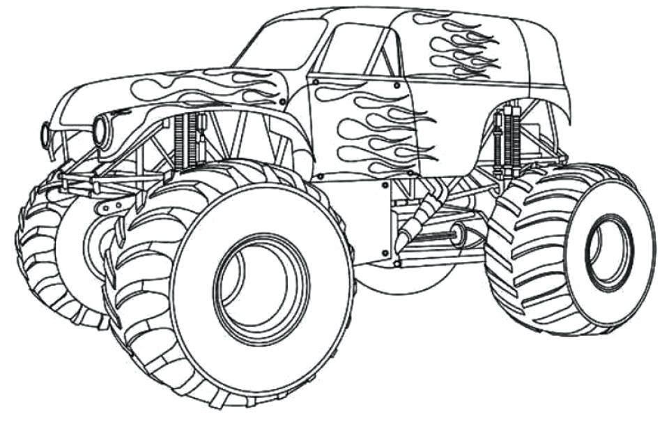 Monster Truck Coloring Pages To Print 26815 960x611 Monster Truck Coloring Pages To Print 26815