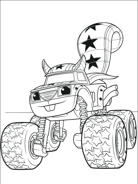 Blaze Monster Truck Coloring Pages at GetColorings.com | Free printable ...