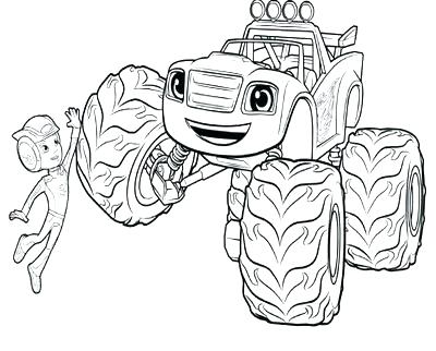 Blaze Monster Truck Coloring Pages at GetColorings.com | Free printable ...