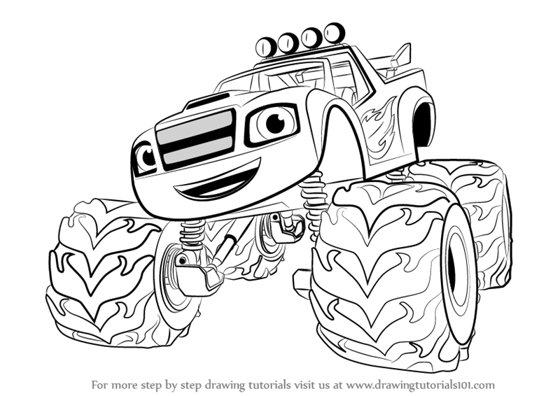 800x566 Blaze And The Monster Machines Coloring Pages