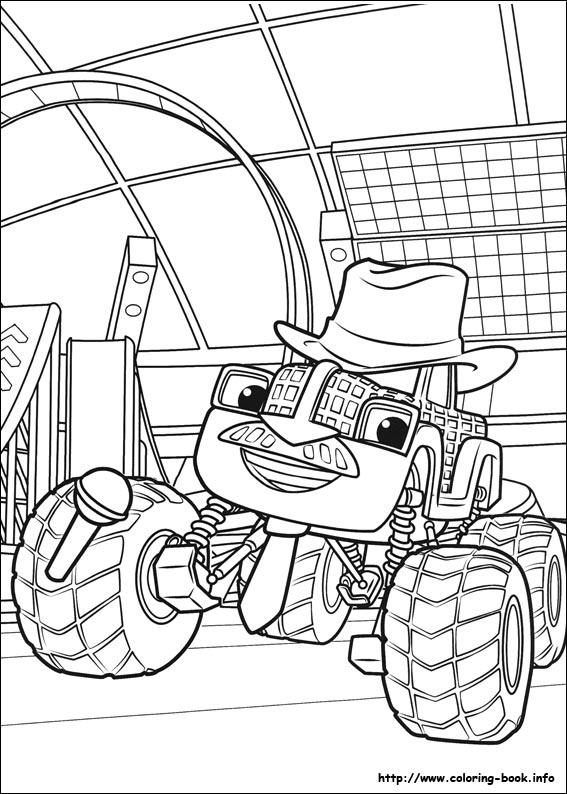 567x794 Blaze And The Monster Machines Coloring Pages On Coloring