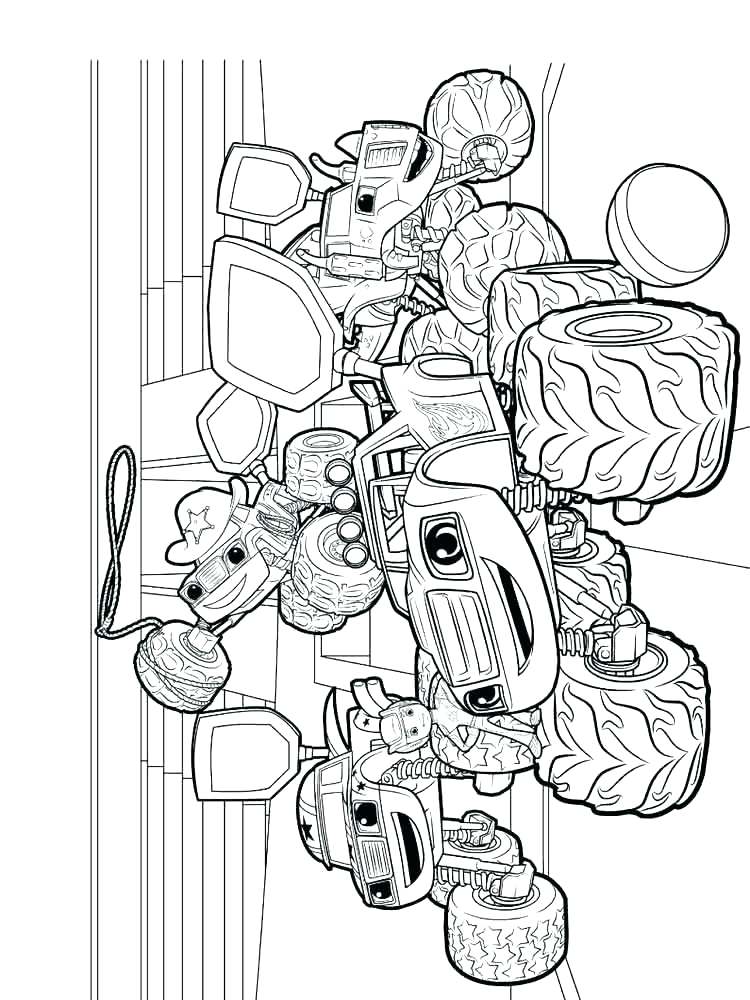 750x1000 Machine Coloring Pages Beautiful Blaze And The Monster Machines