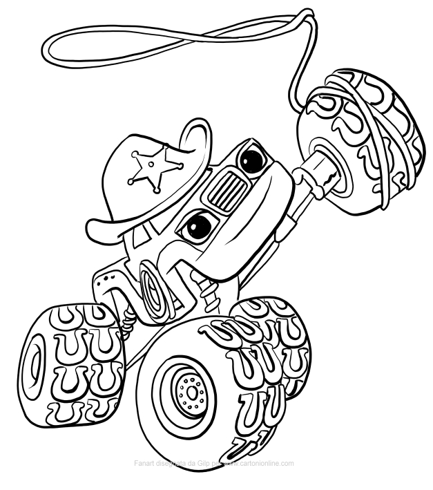 627x709 Starla Of Blaze And The Monster Machines Coloring Pages