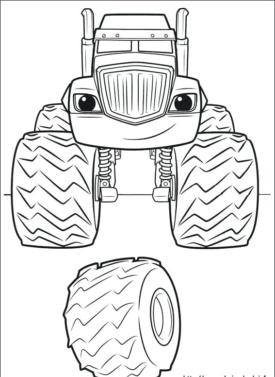 567x776 Blaze And The Monster Machines Coloring Pages